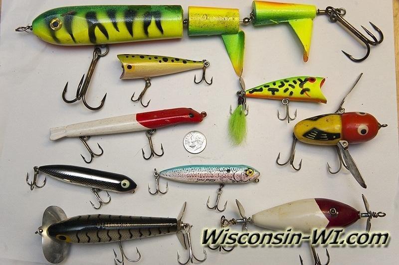 Top Surface Waters Fishing Lures used in Wisconsin